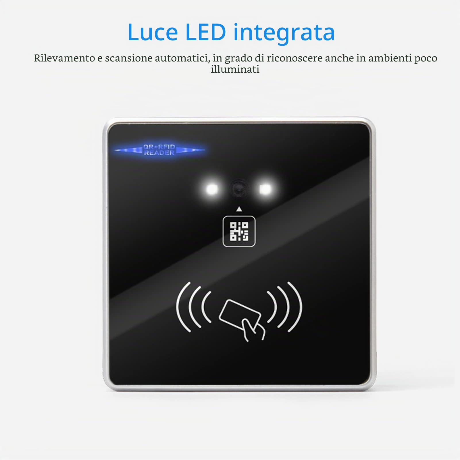 Irfora Embedded 1D 2D Barcode Scanner QR Codice a Barre Lettore di Schede RFID Connessione Wiegand Autoinduzione per Cancello Biglietti Controllo Schermo Mobile