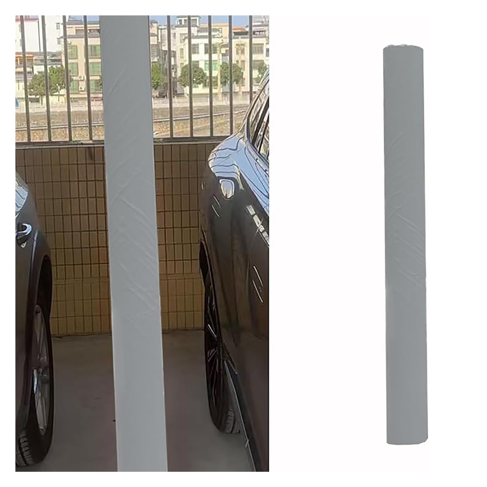 BYZOMU Pole Padding Garage Protection Pad for Cars, Weatherproof Self - Adhesive Pole Cushion, 59