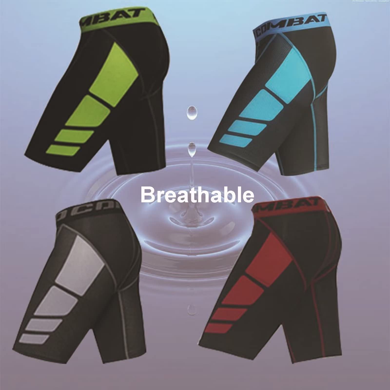 3 Piezas Mallas Running Hombre Cortas Pantalones Cortos Compresión Básica Hombre Pantalones Cortos Entrenamiento Secado Rápido Transpirable