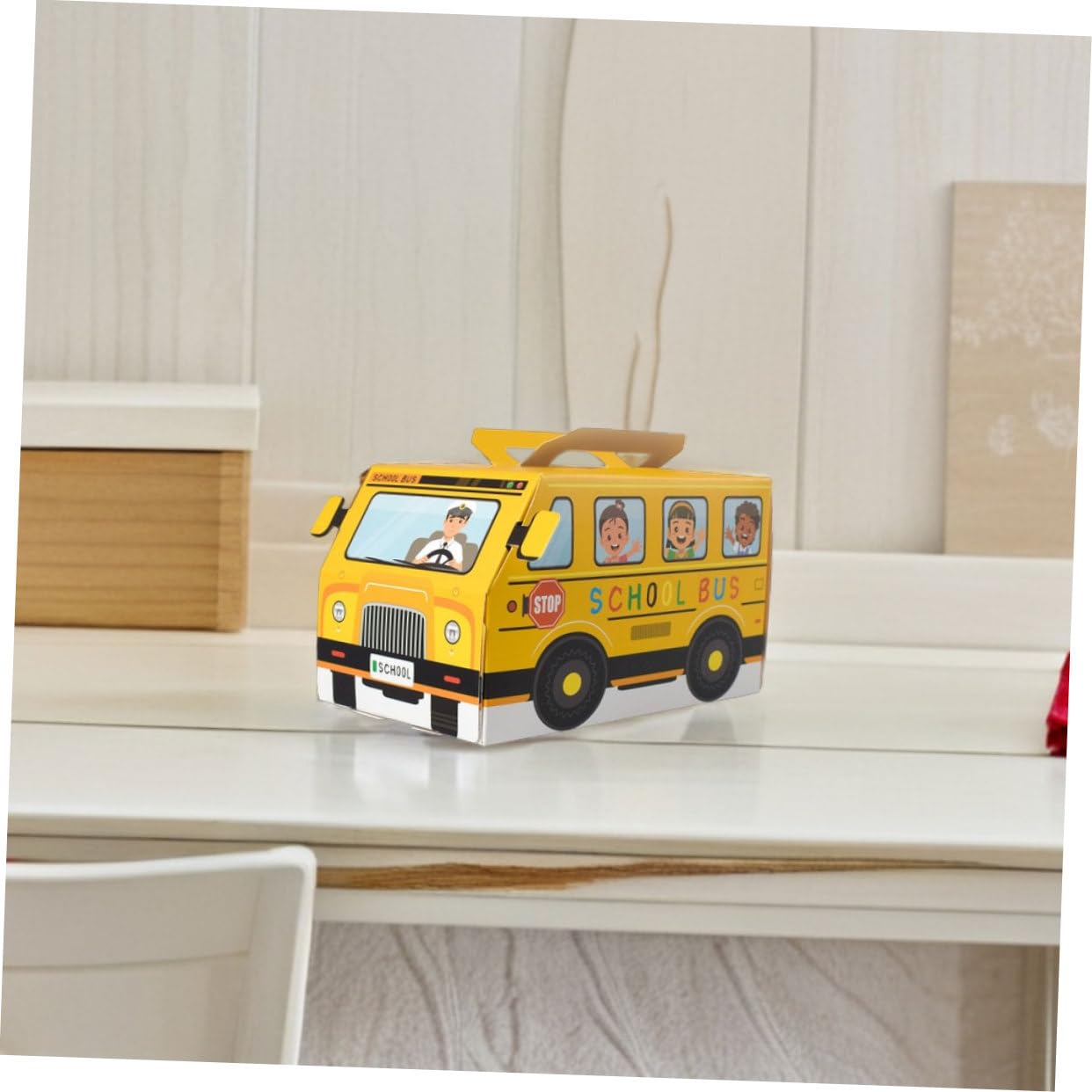AmazingSpark 24 Stück Schulbus-Party-Boxen – Gelbe Leckerli-Boxen 16x9x9 Cm Für Geburtstag, Schule & Events
