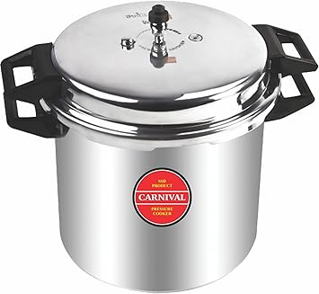 CARNIVAL PRESSURE COOKER 18 LTR (OUTER LID) PURE VIRGIN ALUMINIUM