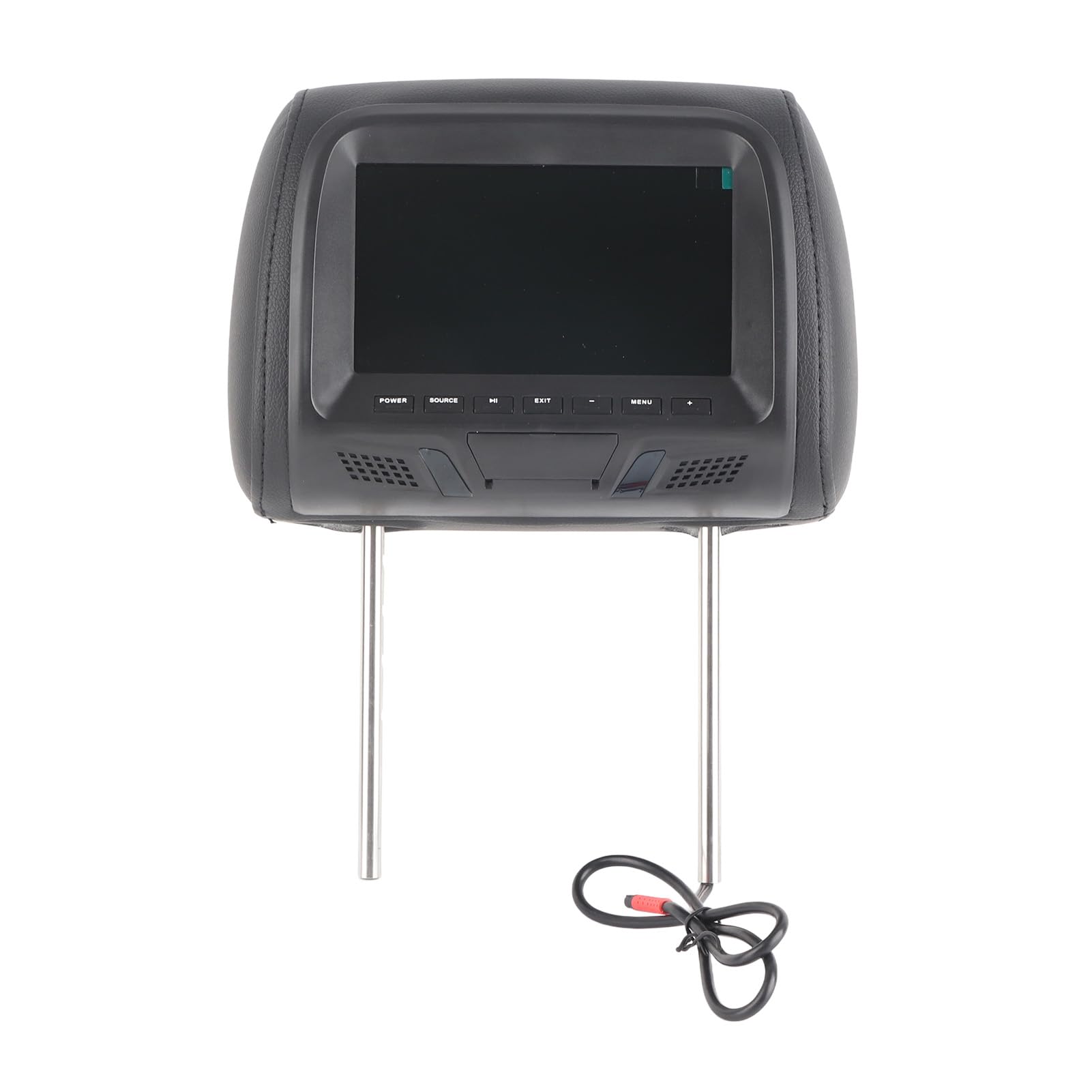 Universale Poggiatesta Monitor Kit, 7 Pollici Auto per Poggiatesta Monitor, Poggiatesta Video Media Player Mp5 Monitor per Auto Con Lettore Multimediale Video per Auto (Nero),Poggiatesta e braccioli