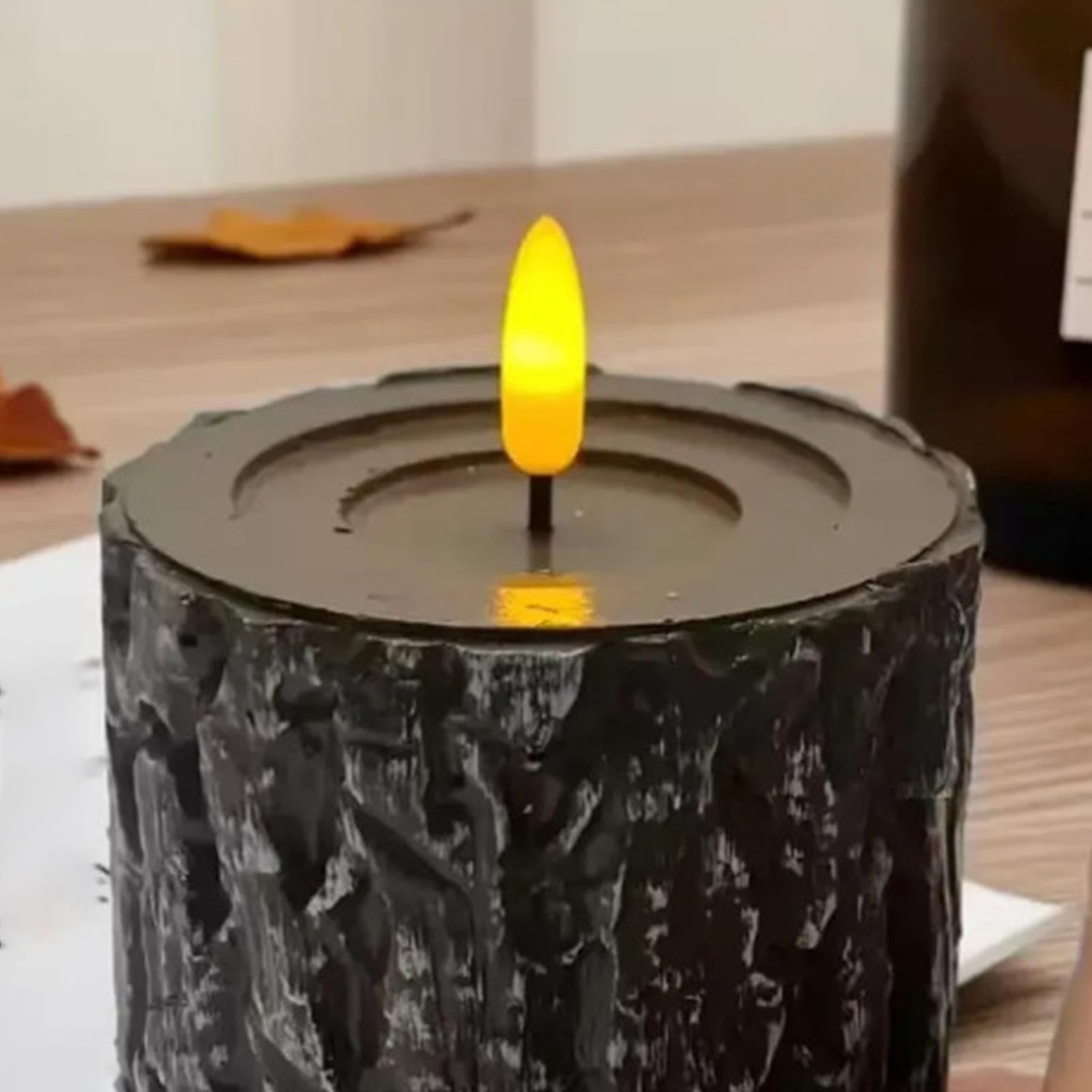 Candele a pilastro senza fiamma, decorazione a LED tremolante con timer remoto, candele decorative per interni, per finestre, camino, doccia, autunno, feste di nozze, casa e interni