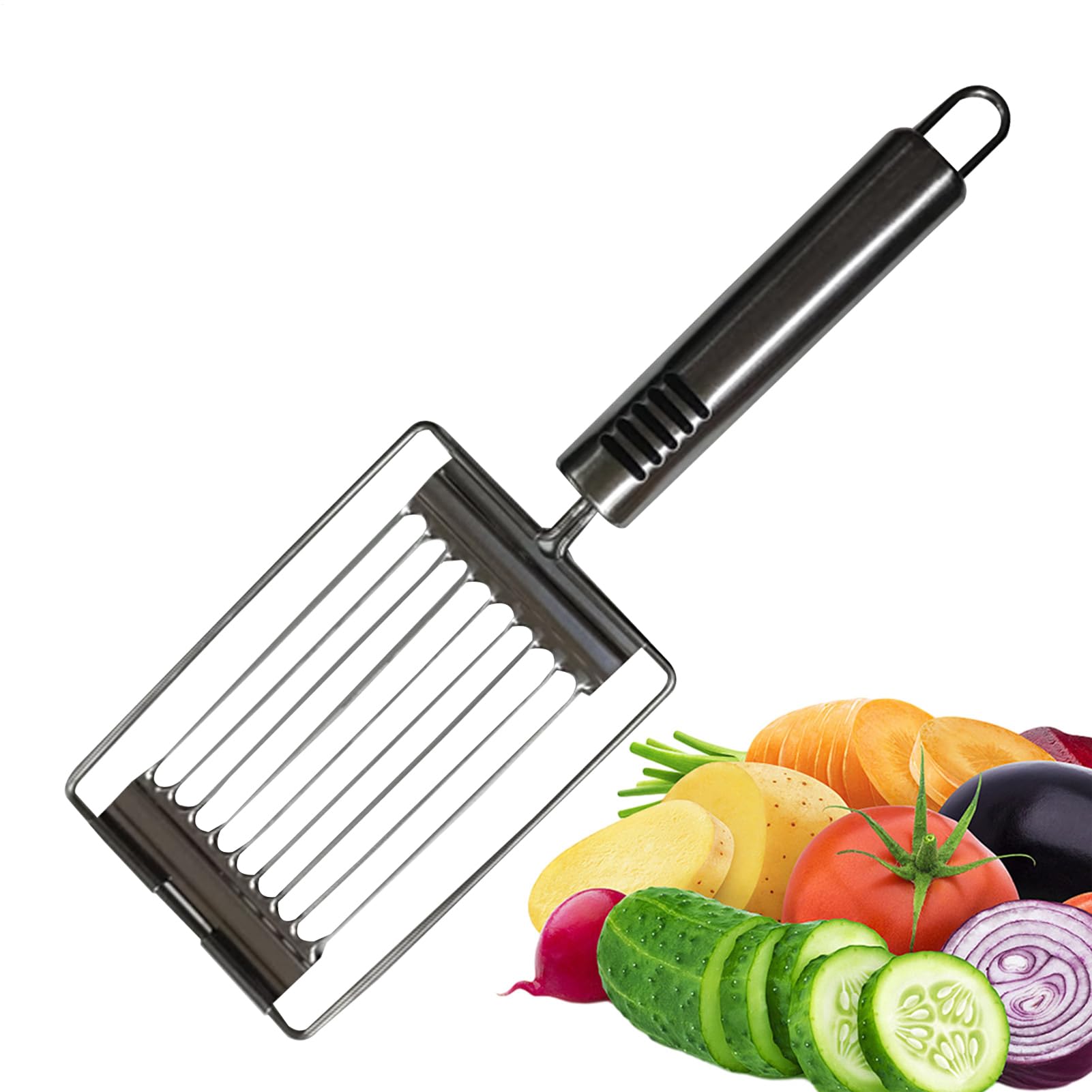 Tomatenklimaanlage, Hand Slicer Handheld Edelstahl gekochte Eierklimaaner