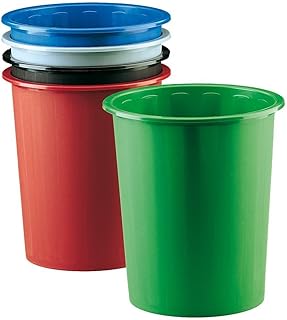Faibo Papelera plástico 14 l. - Amarilla