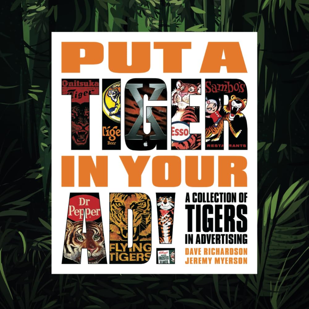 Tigers in Advertising beau livre d'art pour décorer votre table de salon