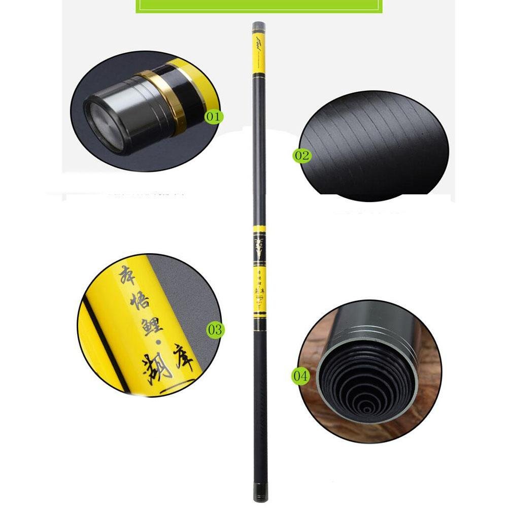 LZH Telescopic Long Telescopic Fishing Rods 8-20 Meters - High Carbon  Casting Rods with Wheels and Black, 8 m, Offshore Rods - Amazon Canada