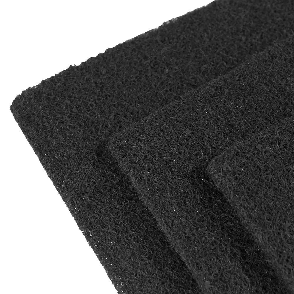 HQRP 6-Piece Activated Charcoal Carbon Litter Box Filters for Hooded Cat Litter Box, 6 x 6.5 Inch Trimmable Pads, 10mm Thick - image 8