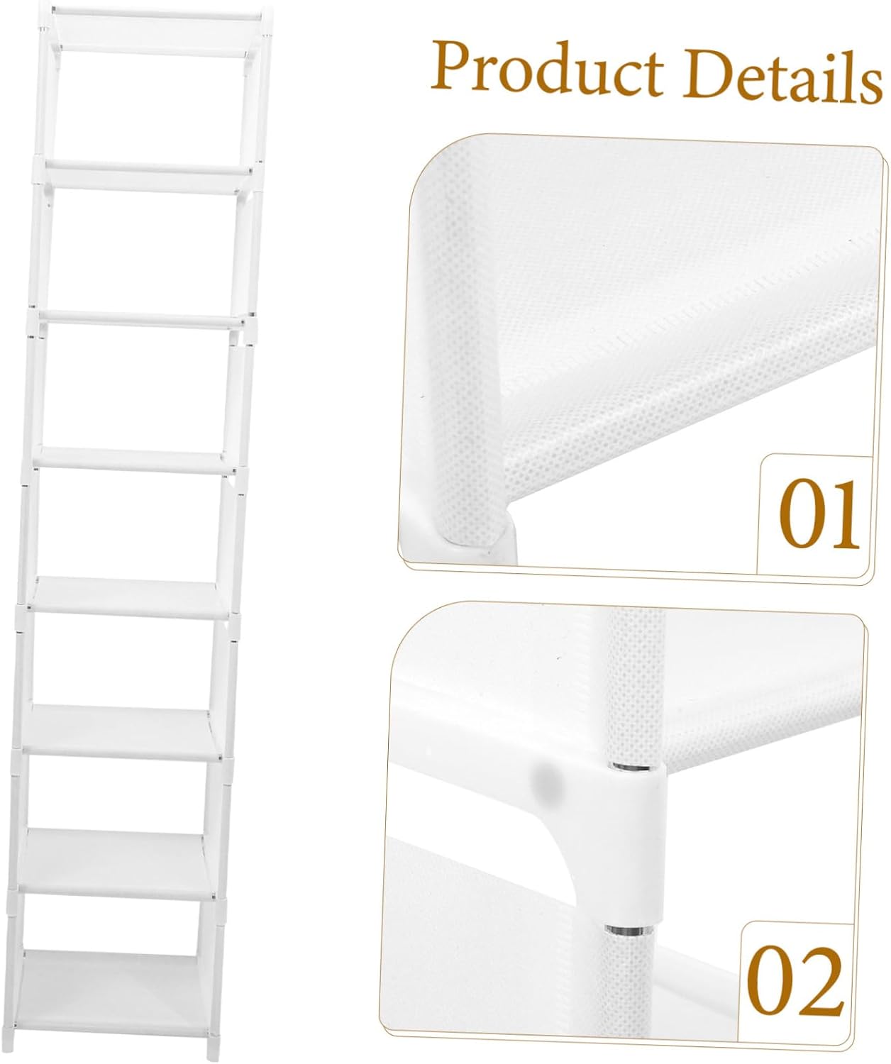 Space-Saving Folding Shoe Rack Vertical Shoe Organizer Corner Shelves for Sturdy