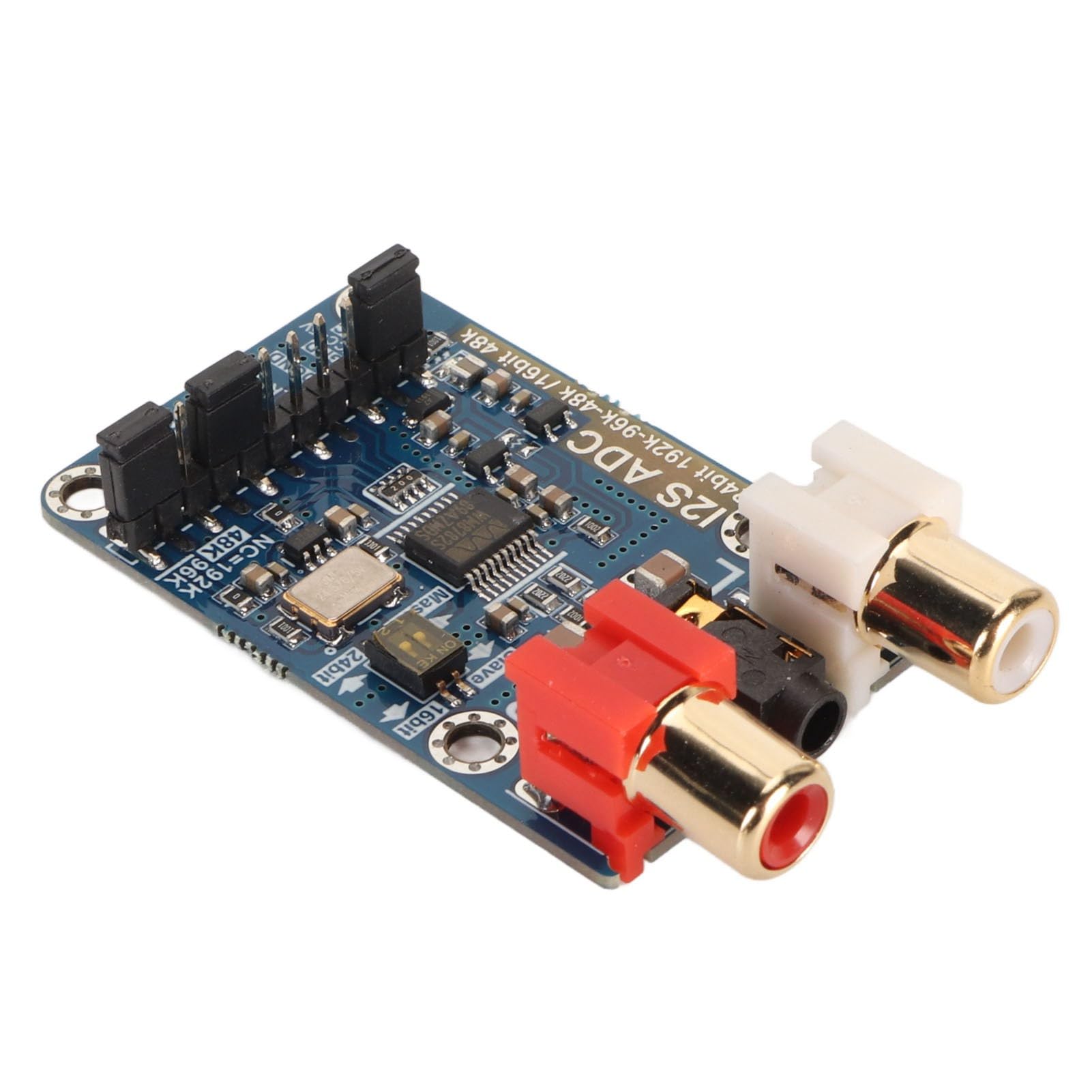 I2S ADC Card Modul Digitaler I2S ADC Decoder 24bit 192K 96K Master-Slave-Modus mit 3,5-mm-Eingang für Verlustfreie Audiosignalkonvertierung