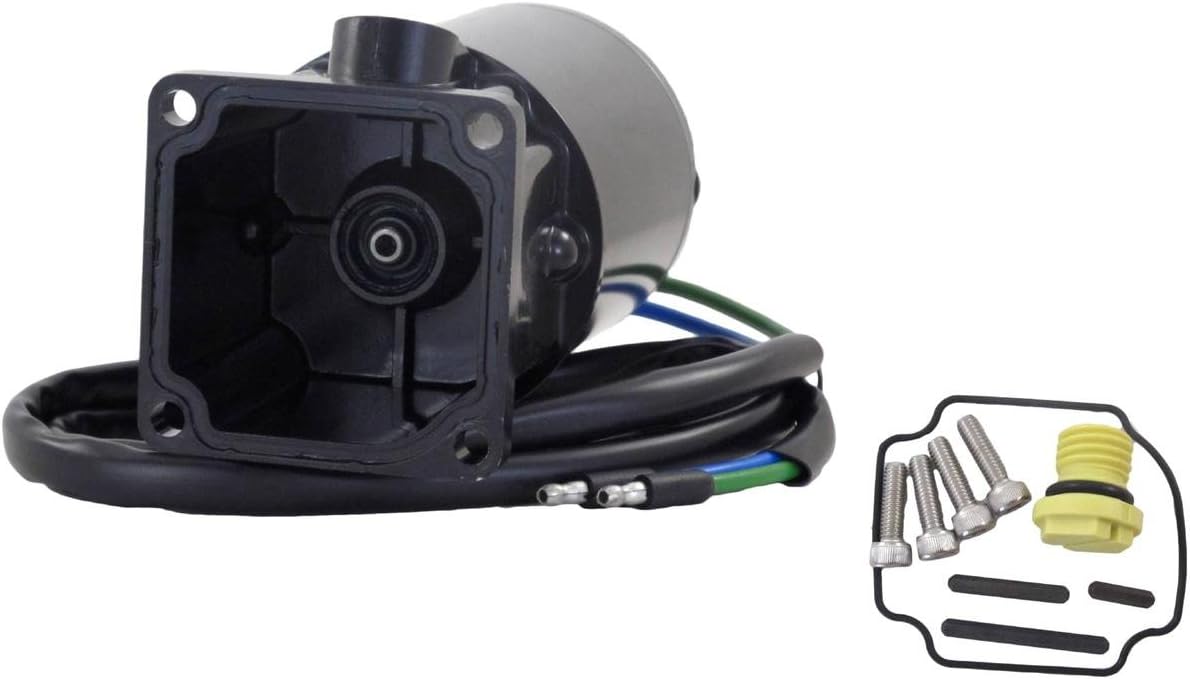 RAREELECTRICAL Mariner Tilt Trim Motor Compatible With Mercury Force 50-125 Hp 893907A02 8M0055011 Arco 6276 12V Hollow Hex Shaft Outboard Power Trim Motor