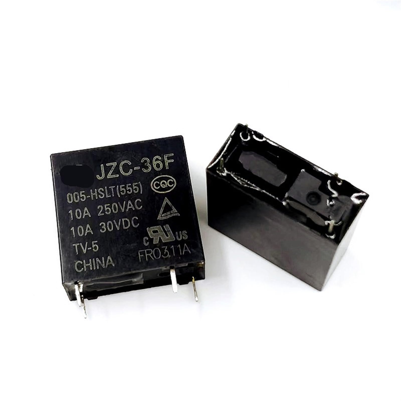 Relais électromécanique JZC-36F-005-HSLT 5VDC 10A PCB 4 broches 20pcs