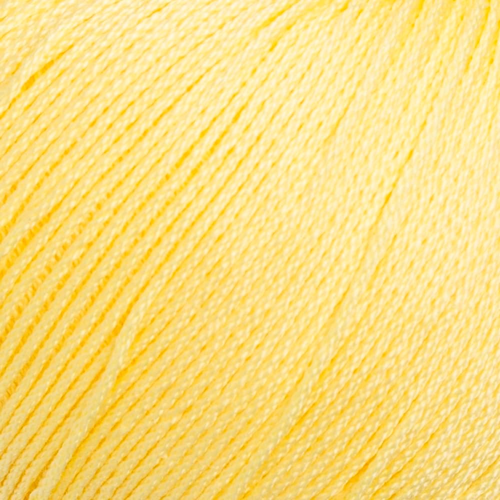 5 Ball (Pack) La Mia Lux Mercerized Cotton Yarn for Knitting and Crochet, Total 8.8 Oz. 100% Cotton, Each 1.76 Oz (50g) / 150 Yrds (164 m), 2 :Fine-Sport Yellow - 177