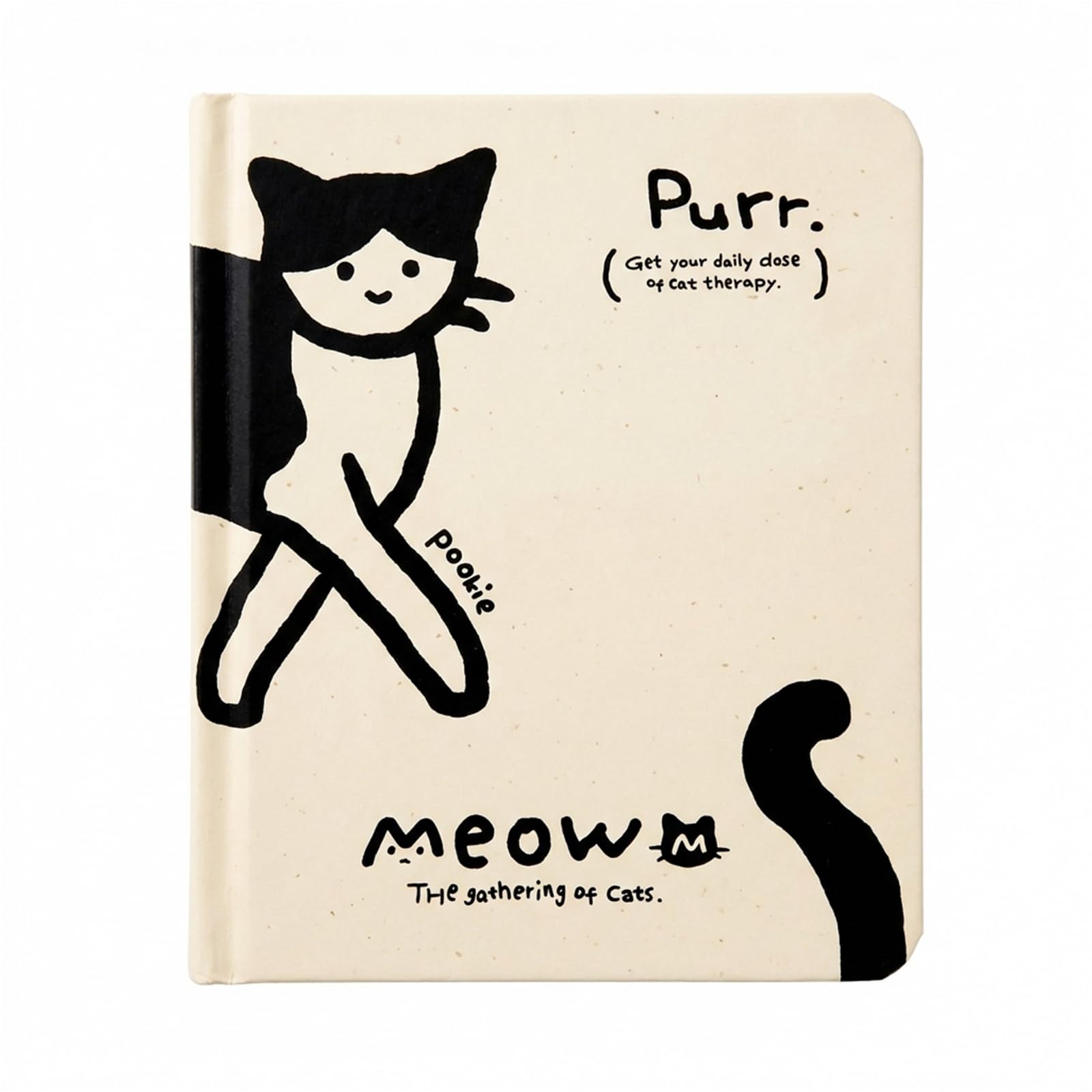 Maslasee Mini Cat Notebook - Adorable Cat Series Small Notebook, 160 Blank Pages Hard Shell Cover, Pocket-Sized Cat Stationery for Travel, School, Office, Journaling & Memo