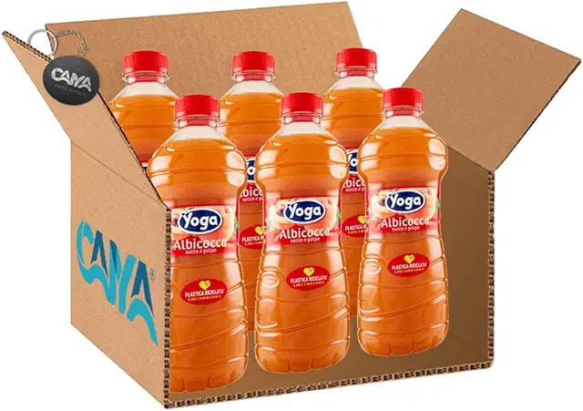 Yoga Succo Albicocca Italiana 1L - CAIYA® Box da 6 Bottiglie