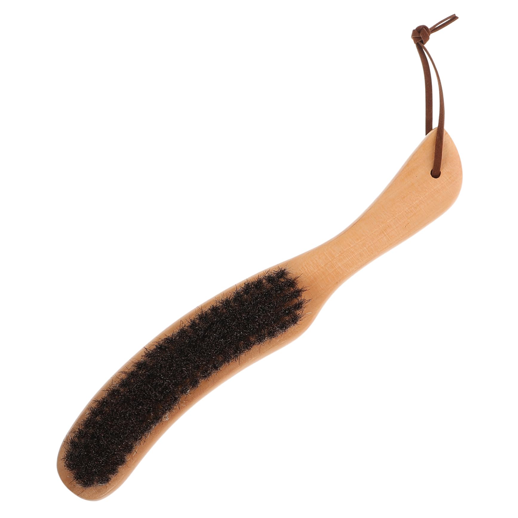 Mipcase Lint Brush for Clothes Horsehair Furniture Brush Pet Hair Remover Gentle Bristles Wooden Handle Lint Roller Alternative