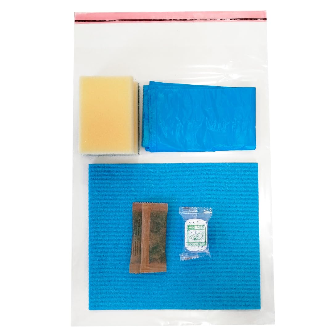 Clim Profesional 50 Kit Limpieza Cocina Apartamentos Turísticos Embolsados. Caja 50 kits para Alojamientos y Hoteles Limpieza Cocina Embolsados.