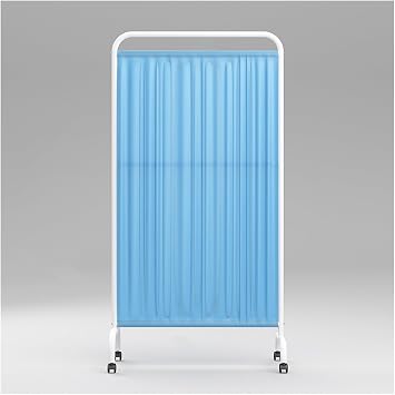 Medical Privacy Partition w/Wheels, 6 5 4 3 2 1 Panel Folding Room Divider for Office/Beauty Salons/Clinic/Hospitals/Wards, Rolling Temporary Wall Screen SeparatorBlue,1 Panel - W 90cm/35 in