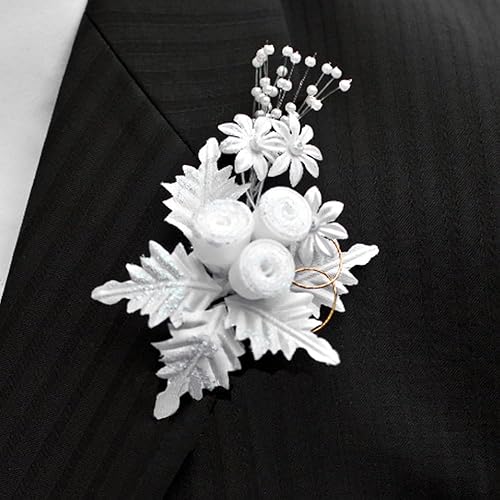 Miniatura 3 de 100 piezas de perlas para manualidades, cuentas artificiales para ramo de flores de novia, decoración de mesa de fiesta de boda, ramillete,
