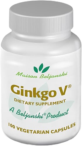 Beljanski® Productos - Suplemento Dietético Ginkgo V® - Extracto de Ginkgo Biloba - 100 Cápsulas