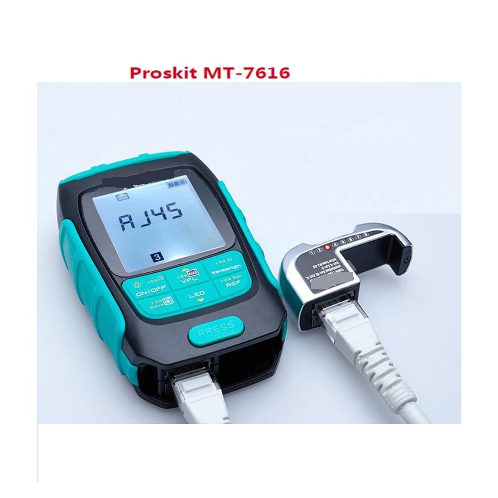 Testeur de Fibre Optique Compteur De Puissance MT-7616 Haute Précision, Testeur Stylo Optique Multifonctionnel 4 en 1, Test Défaillance Câble Déconnecté