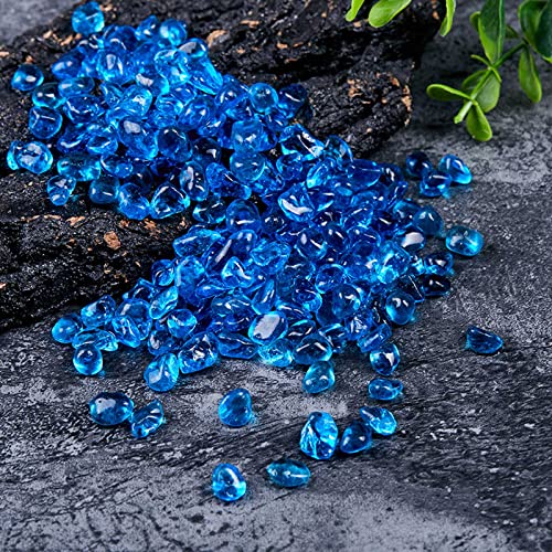 MRWiZMS Pietra Smagnetizzata di Cristallo Naturale Pietrisco, Vaso di Fiori Succulento Acquario Pietra Ciottoli Pietra Grezza, Decorazione Paesaggistica Acquario Produzione Fai da Te (200,Blue) - Image 8