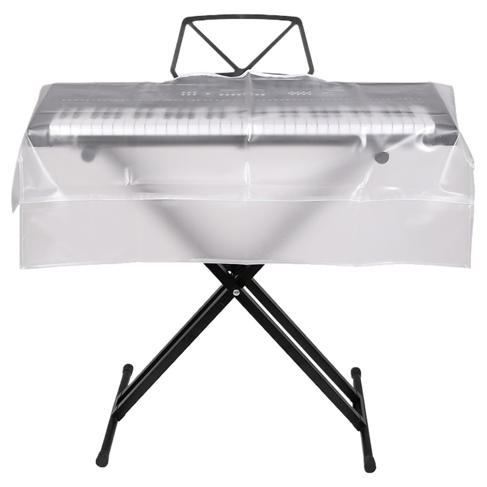 Piano Numérique Antipoussière Couverture Housse de clavier transparente givrée for Piano, 61/88 touches, protection numérique contre la poussière for électronique(88 Keys)