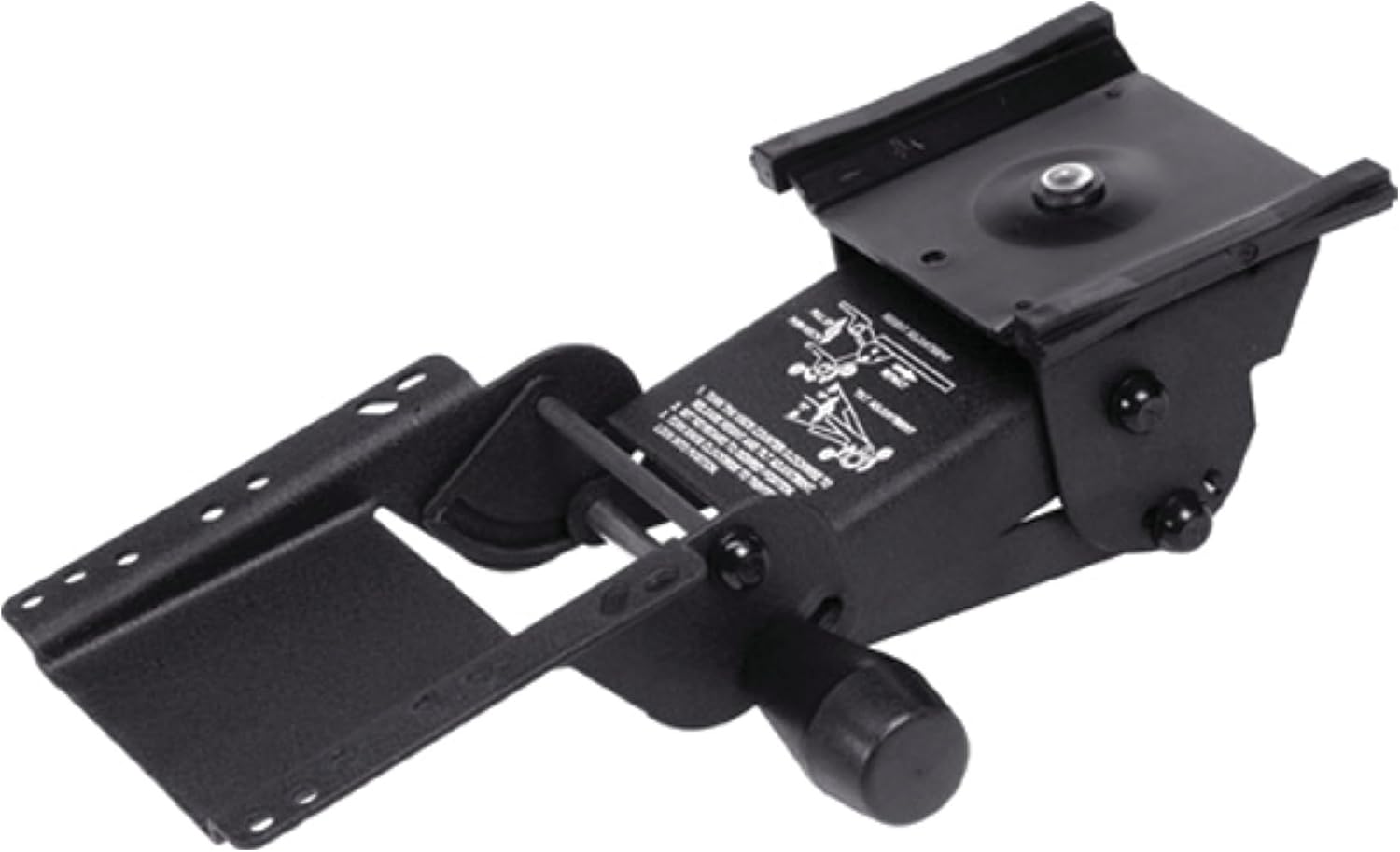 Brixwell QJYT-001 Keyboard Arm, Echo Black steel, Track length: 425 mm (16 3/4") Black, Epoxy-coated