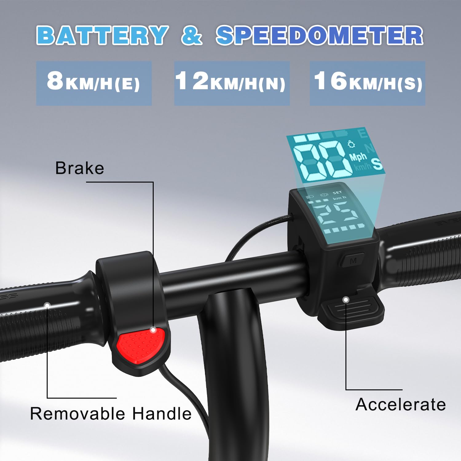 EVERCROSS E6 Monopattino Elettrico Bambini dai 6 ai 12 Anni, Tre Modalità Velocità, Batteria Alta Capacità 21,6V/5,2AH, Motore 150W, Velocità Sicurezza 8-16KM/H, Autonomia 15KM, Leggero e Portatile