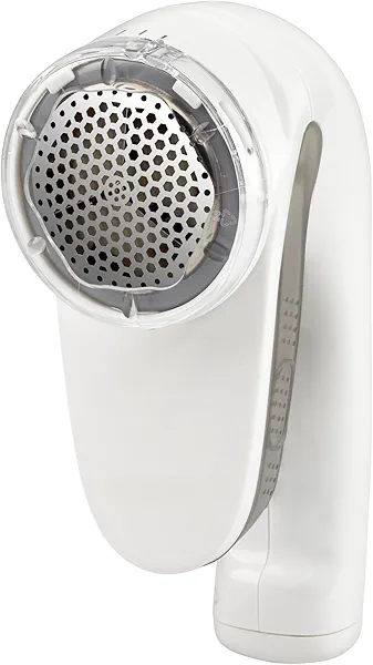 Conair Fabric Shaver and Lint Remover, Rechargeable Portable Clothes Shaver with 3 Settings, Fuzz Remover for Sweaters, Clothing, and Furniture, Large 2-Inch Shaving Head, White