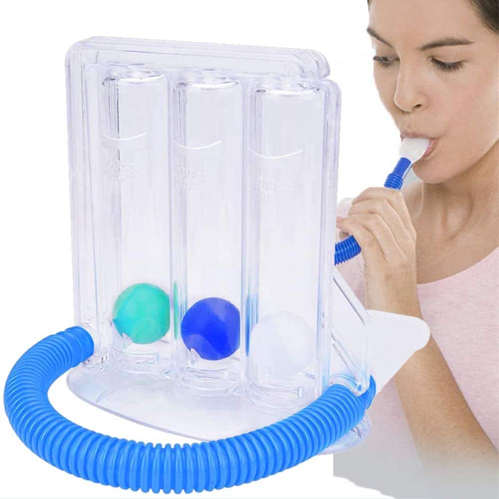 Buy Deep breathing Lung Exerciser 3chamber incentive spirometer,Clear Online at desertcartINDIA