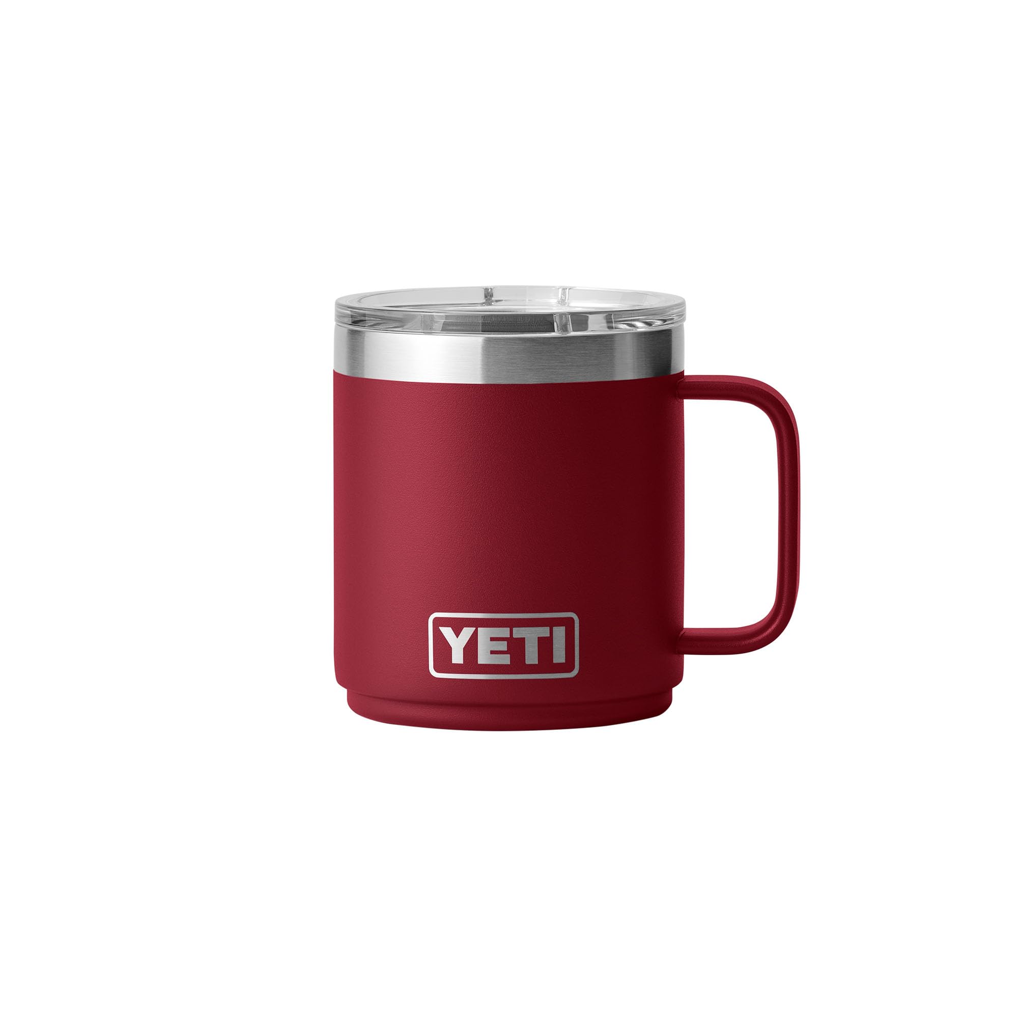 YETI Rambler 10 oz Stackable Mug, Stainless Steel, Vacuum Insulated with MagSlider Lid, Harvest Red