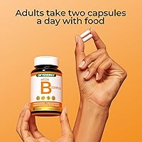 Vista 7 de OXYENERGY Cápsulas complejas de Mega Vitamina B, con 8 vitaminas B, incluyendo biotina, ácido fólico B1 B2 B3 B5 B6 B12, apoyo neurológico