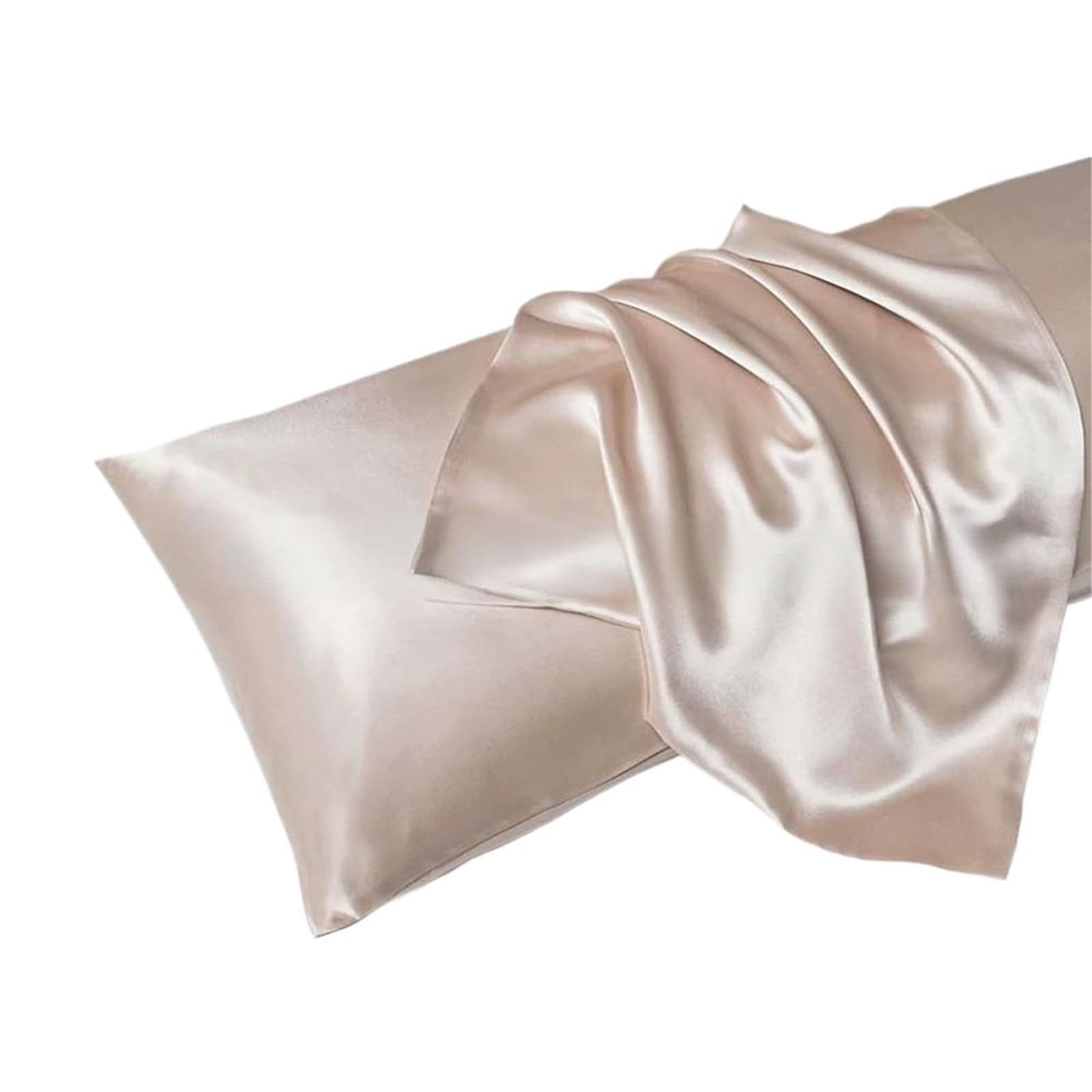 Silk pillowcase Silk Pillow Cover Satin Case For Hair Skin Pillowcase 51x66cm Pillowcases Set Silky With Envelope Closure(Color B)