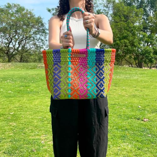 Image of MARIA VICTORIA X-Small Mexican Tote - Waterproof Woven Beach Purse