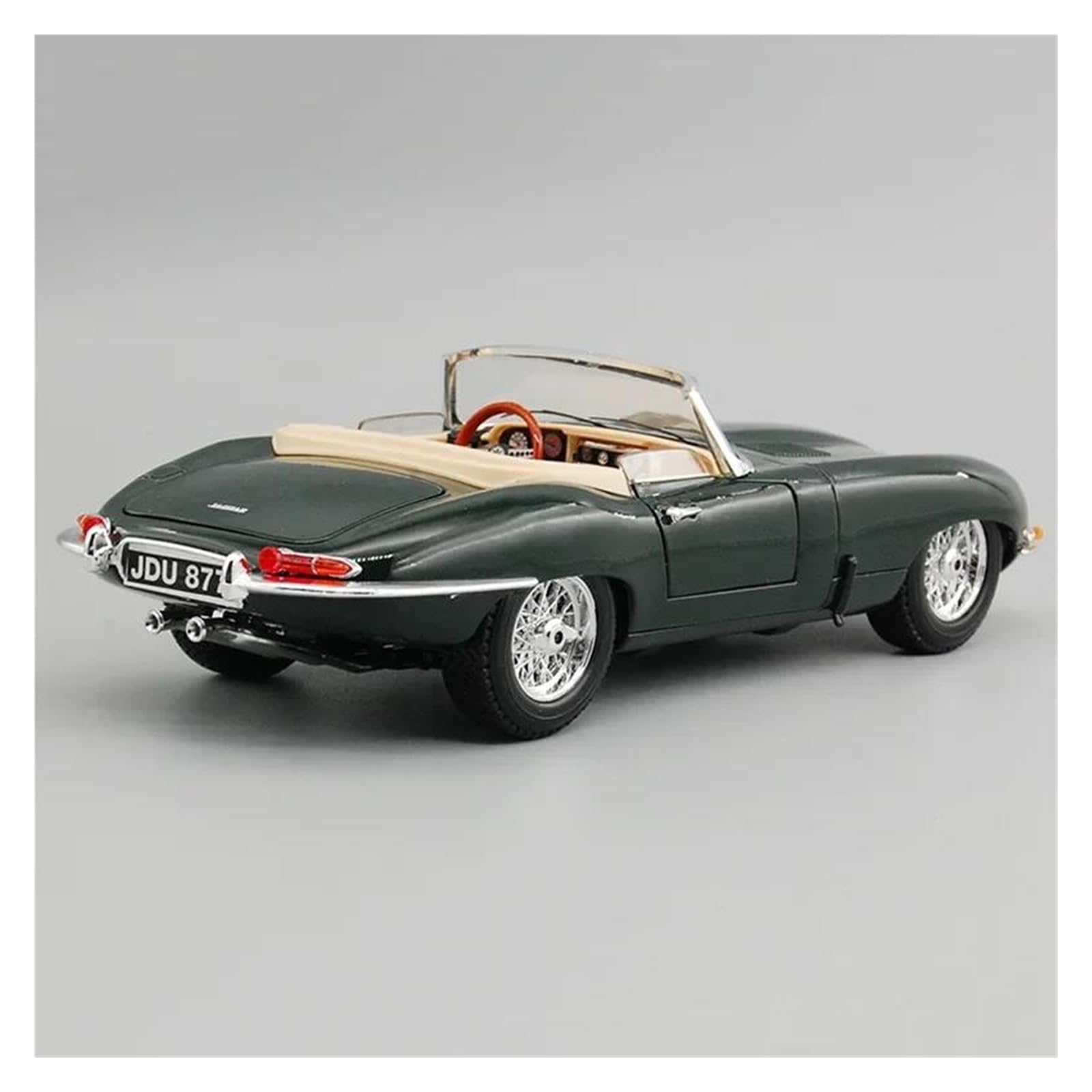 Metallo Scala Replica 1 18 Per Jaguar E-Type Cabriolet Convertibile Sportiva Auto Diecast Modello Edizione Veicolo Giocattolo Nero(Style 2)