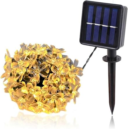 Chermik 30 Ledli Solar Çiçekli Günışığı Bahçe Aydınlatma Dekorasyon Güneş Enerjili 1430