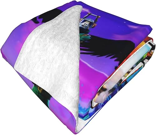 Miniatura 2 de Game Blaneket - Manta de franela suave y cálida Animethrow para aire acondicionado, manta de cama C-50 x 40 pulgadas