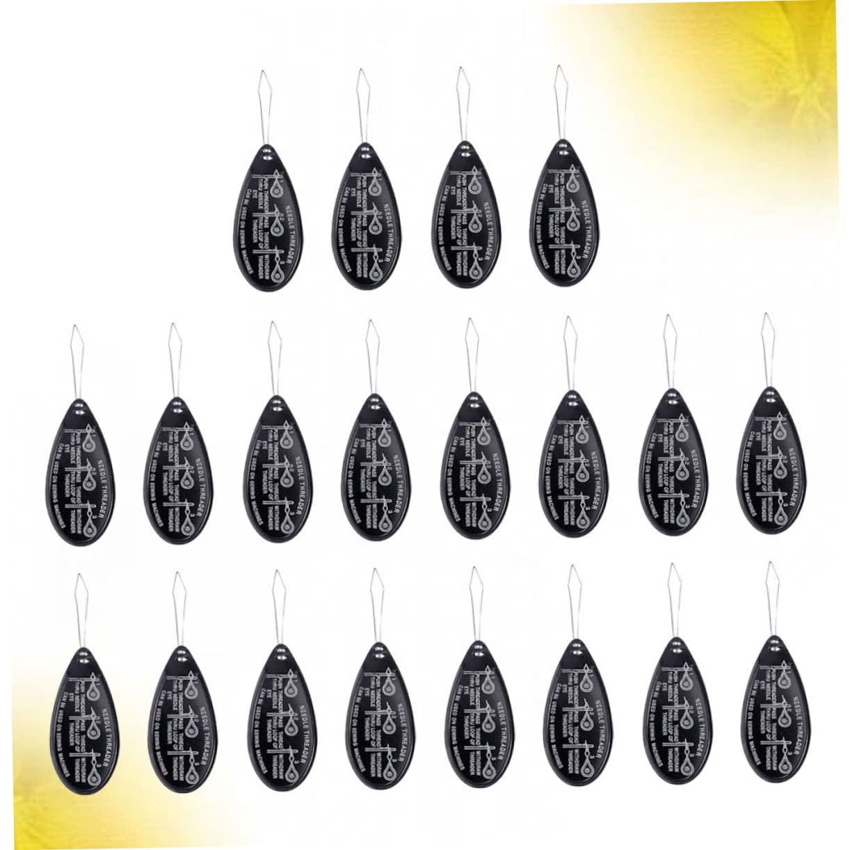 Gadpiparty 3 Series Enhebrador De Agujas De Aluminio Herramienta De Costura Para Manualidades Para Agujas De Mano Y Máquina Para Personas Con Dificultades El Enhebrado 20 Piezas*3
