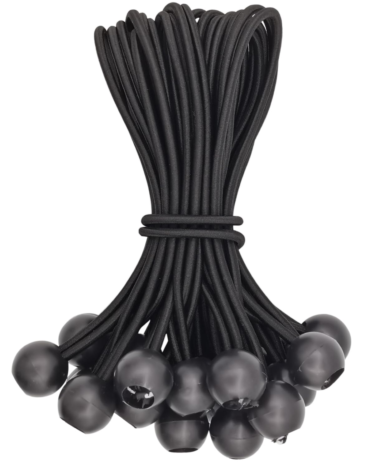 Tarpaulin Bungee Balls 6 Inch, 25 Pcs Bungee Cord with Balls Waterproof, Small Bungee Cords Heavy Duty