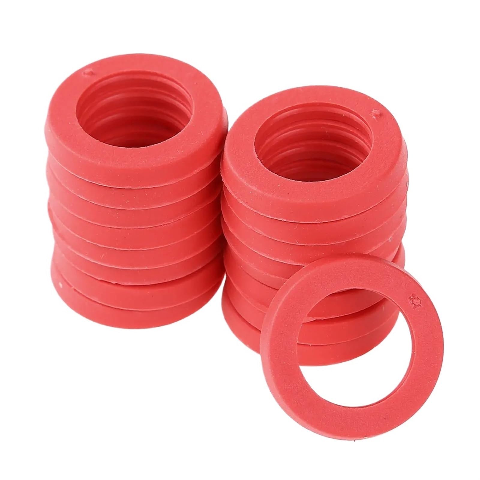 Juego de juntas rojas de 100 y 3/4 pulgadas, arandelas de manguera de jardín, arandela de sellado de goma reutilizable, grifo de agua for baño, tubería de ducha, juntas tóricas de mar
