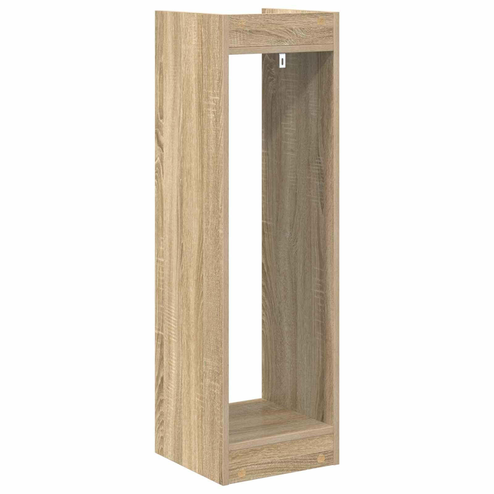 Stojak na rośliny 2 szt. Sonoma dąb 30 x 30 x 100 cm, inżynieria drewniana pionowa półka na rośliny, meble z otwartą ramą do salonu, oszczędność miejsca i łatwy montaż