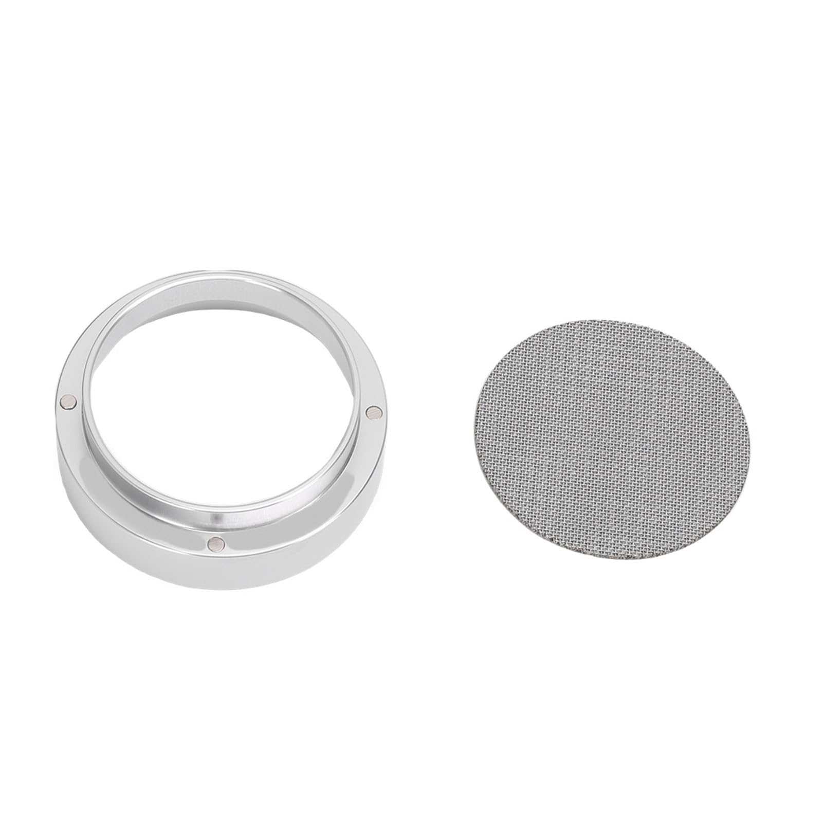 Generic Juego de Compactador de café, Base de Silicona Resistente, Anillos Dosificadores de Polvo para Herramientas de Barista, Práctico Soporte para Máquina de café, 5 Accesorios para (58MM)
