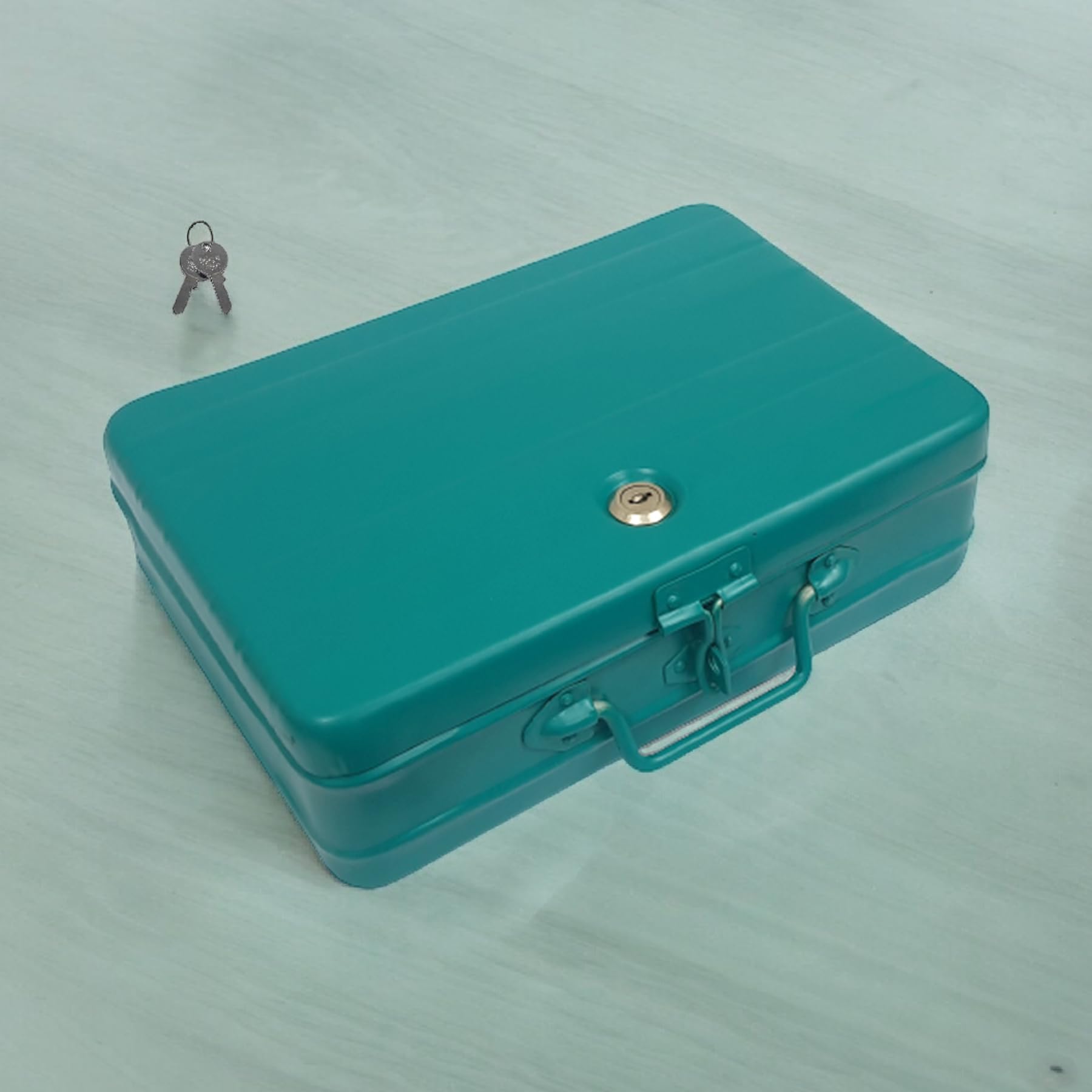 JAYCO Aluminium Cash/Jewellery Storage Box/Trunk - 12" Medium Size (30 cm x 21 cm x 10 cm, Green) (B075QCM765) Amazon Price History, Amazon Price Tracker