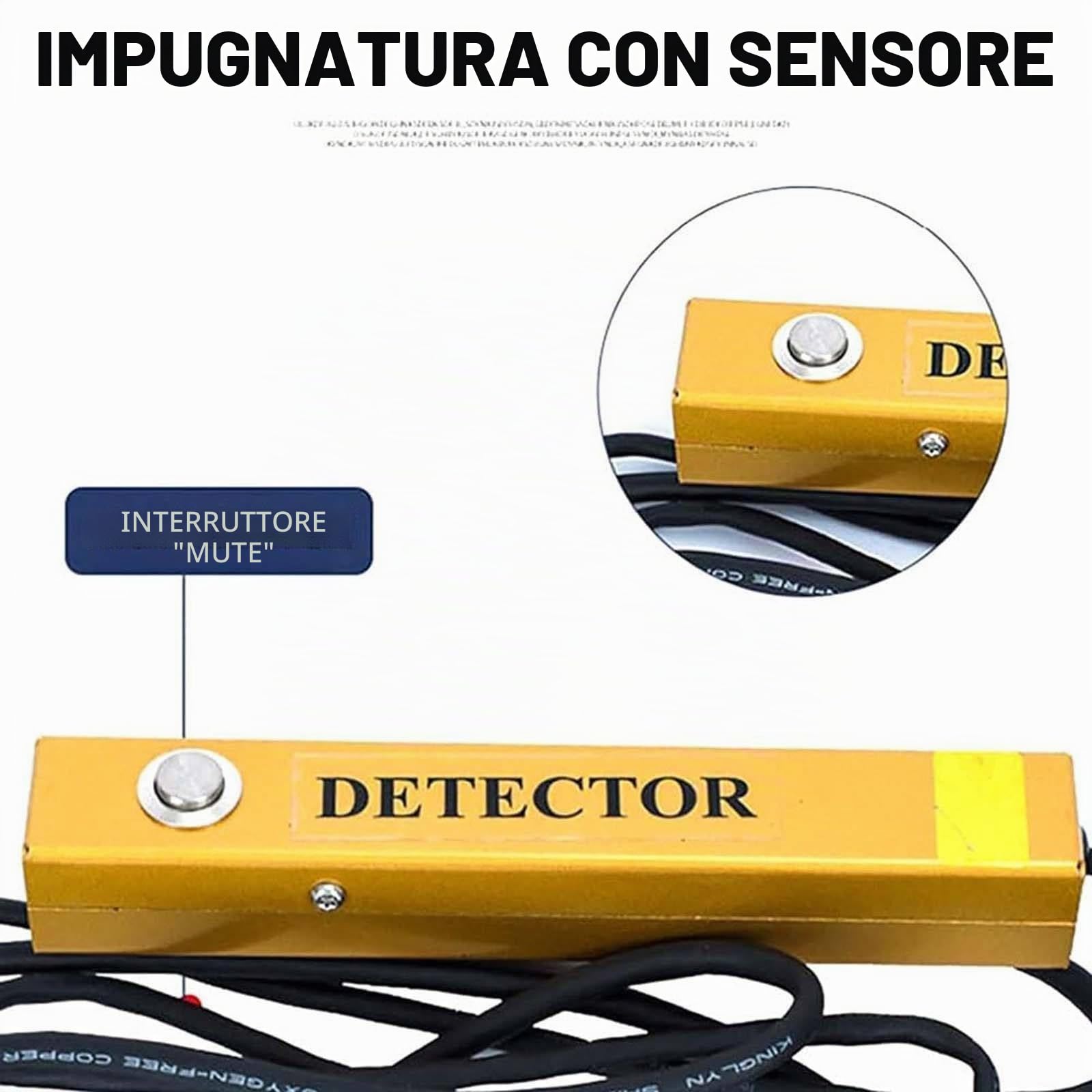 Rivelatore professionale di perdite di acque sotterranee - Sensore geofono per perdite d'acqua, sensore di perdite d'acqua preciso e affidabile per tubi - Profondità di rilevamento di 3 metri