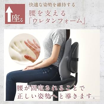 姿勢サポートクッション Amazon.co.jp: リビングプランニング 腰クッション 姿勢を正す