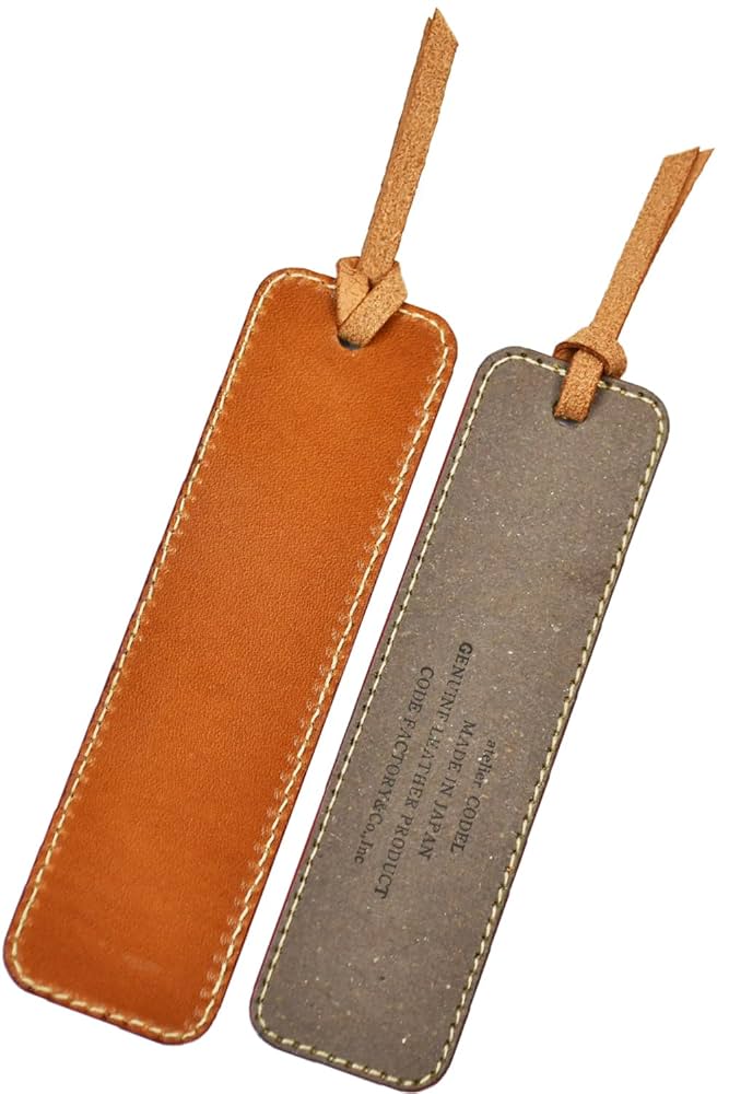 しおり Amazon | atelierCODEL しおり 栞 ブックマーカー 革 栃木レザー