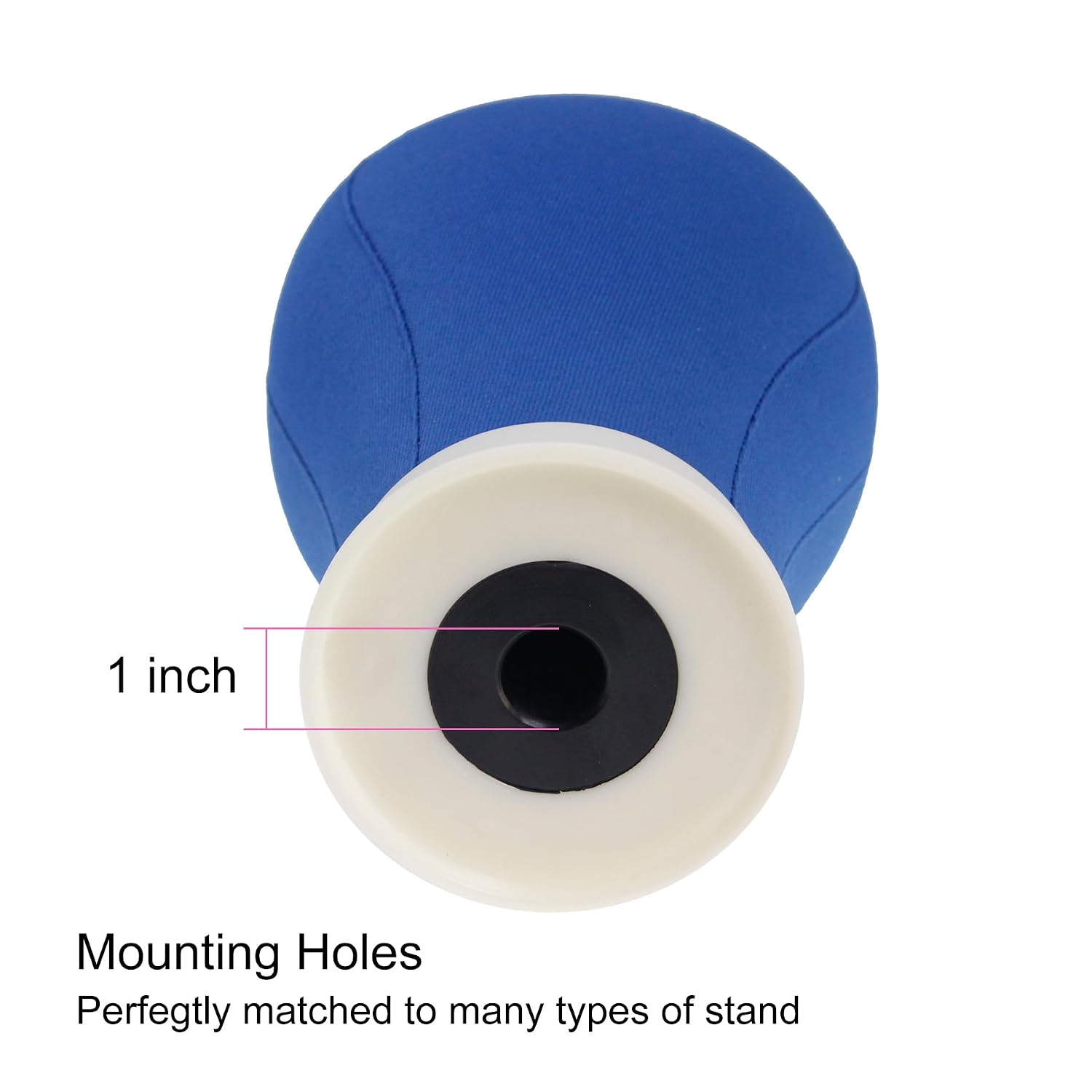EERYA 22 Inch Wig Head Stand Set for Wig Making Display Styling Training Poly Canvas Block Head with Mount Hole Mannequin Manikin Head Stand(22 Inch)