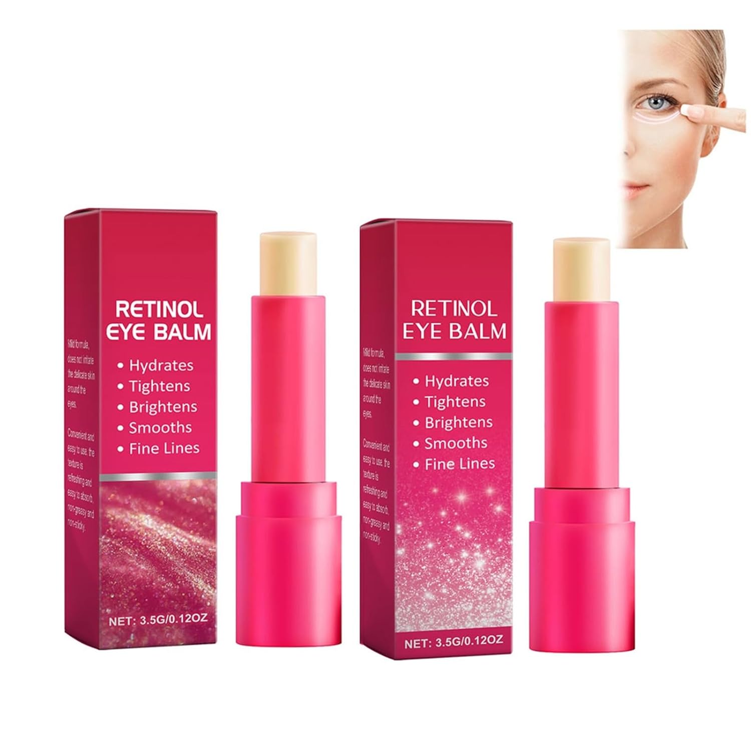 Shea Butter & Beeswax Eye Stick – Nourishing Hydration For Delicate Eye Area, Gentle Formula For Smooth & Comfortable Skin(Set 3 (6 pcs))