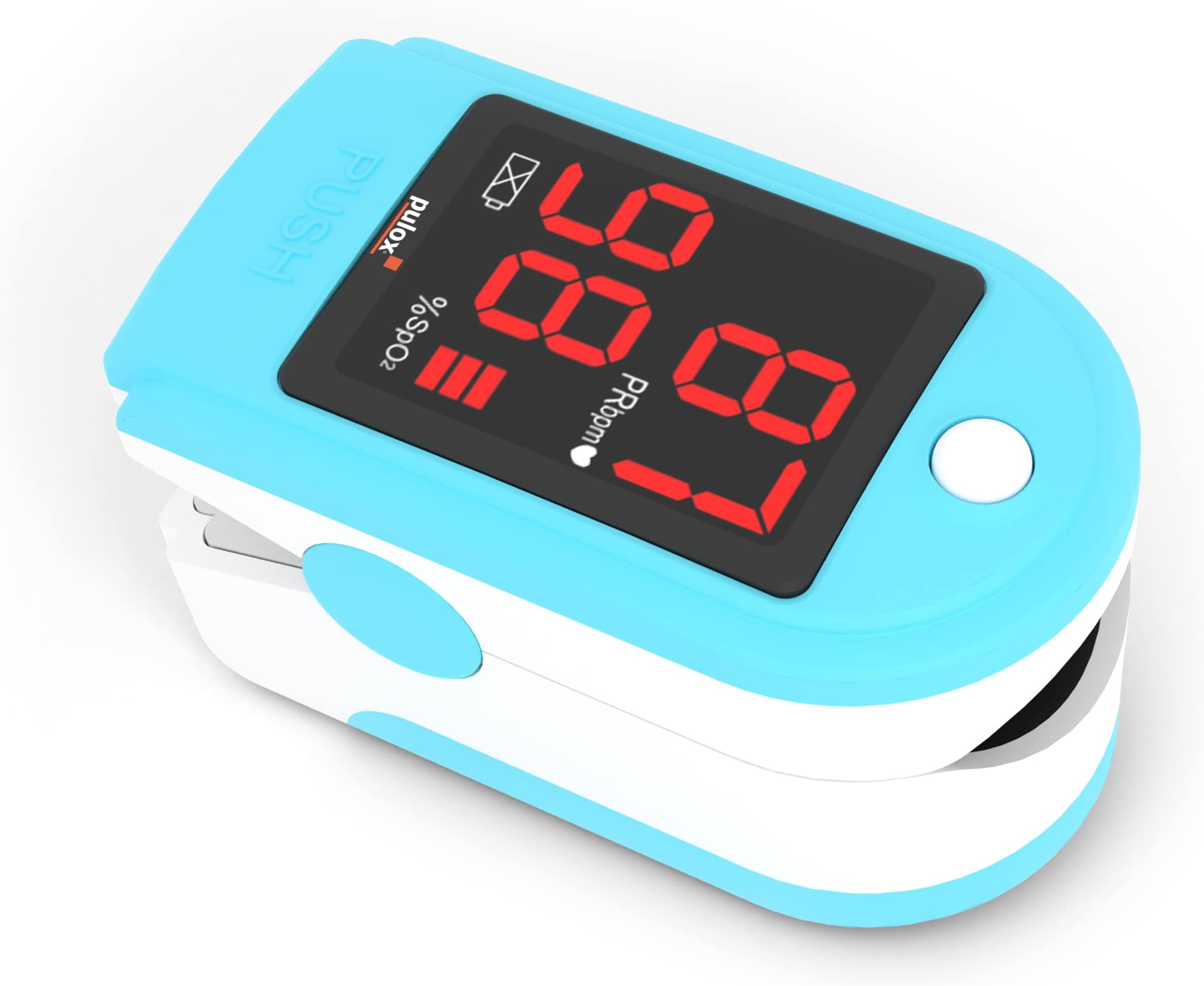 PULOX Po/Pulse Oximeter with LED Display, incl. hardcase, Duracell Bat. Case, Nylon Pouch and Lanyard